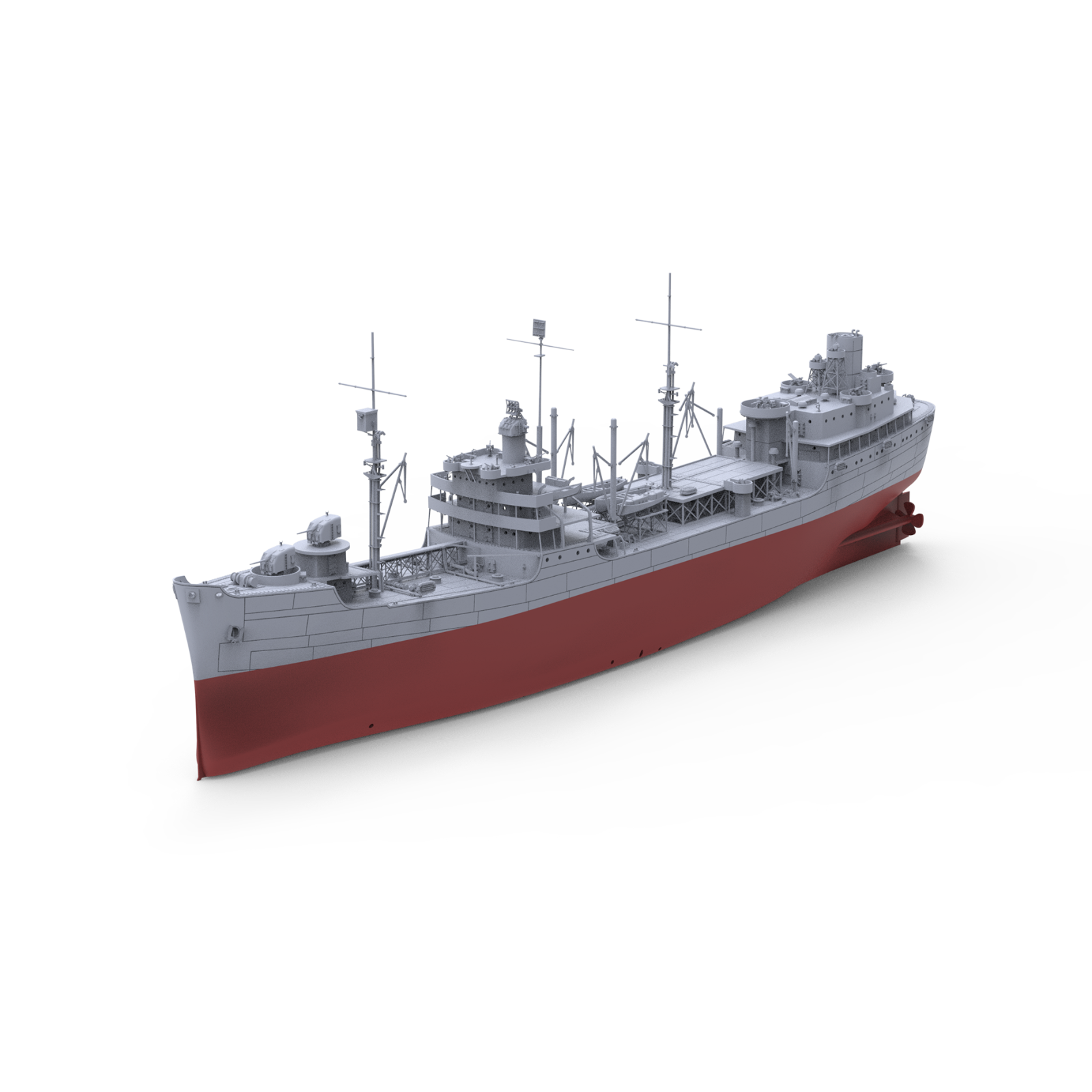 SSMODEL MRY-SFW SSC120 1/1250 Military Model USS Cimarron (AO-22) Auxiliary Ship