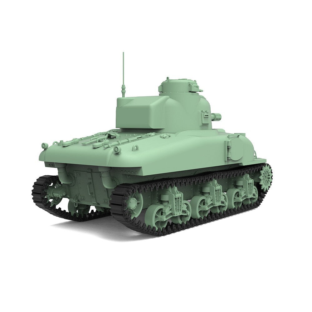 SSMODEL SS87533 1/87 HO Scale Railway Military Model Kit US T6 Medium Tank