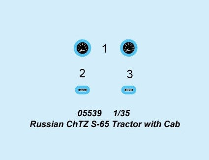 Trumpeter 05539 CHTZ S-65 TRACTOR WITH CAB1 1/35 Model Kit
