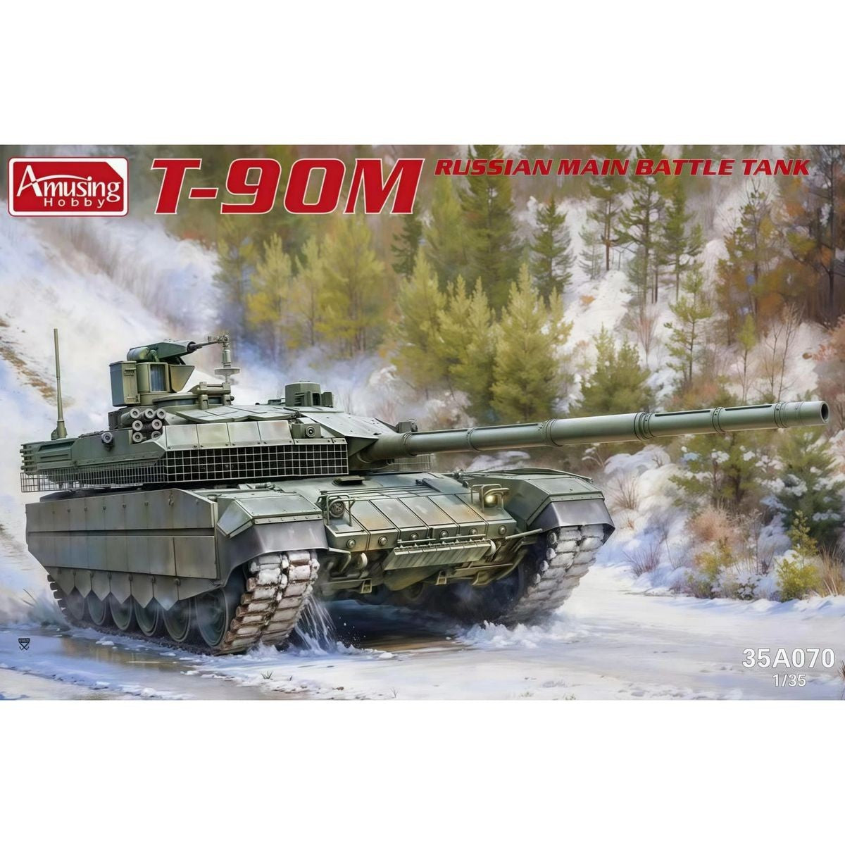 Amusing Hobby 35A070 1/35 Russian Main Battle Tank T-90M — scale model kit