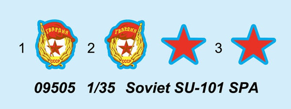 Trumpeter 09505 SOVIET SU-101 SPA 1/35 Model Kit-