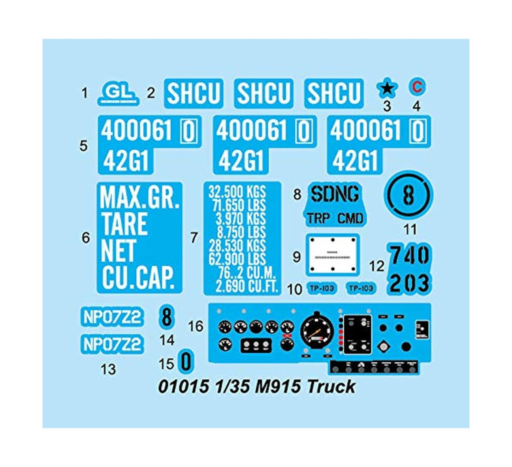 Trumpeter TRU01015 Model Kit, Various