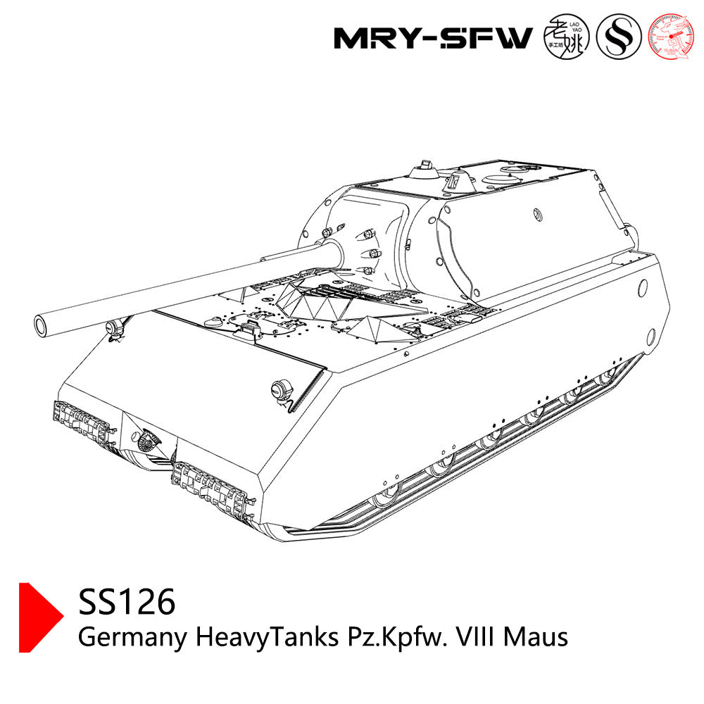 SSMODEL SS200126 1/200 Military Model Germany HeavyTanks Pz.Kpfw. VIII Maus