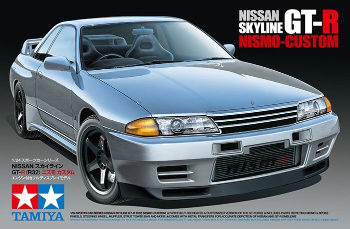 Tamiya 24341 1/24 Scale Model Sports Car Kit Nismo Nissan Skyline GT-R R32 BNR32