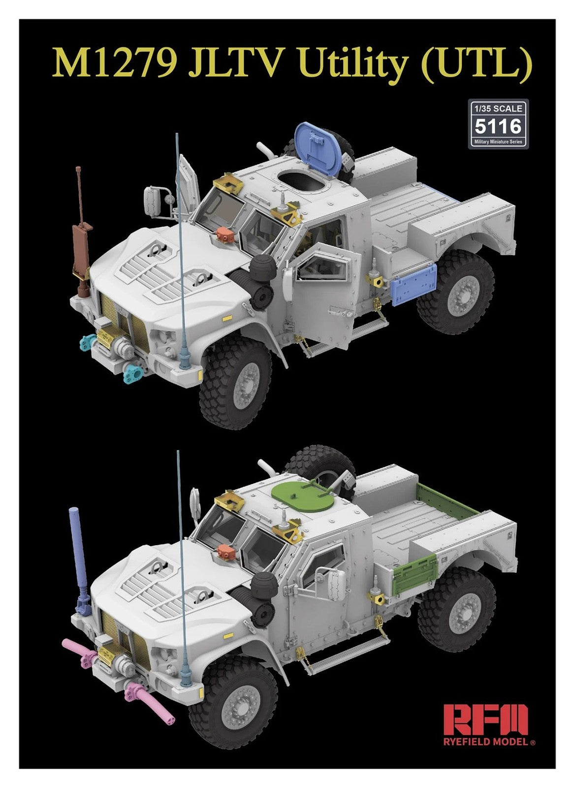 RYEFIELD 5116 1/35 America M1279 JLTV Utility Lightning Protection Vehicle UTL — detail view 2