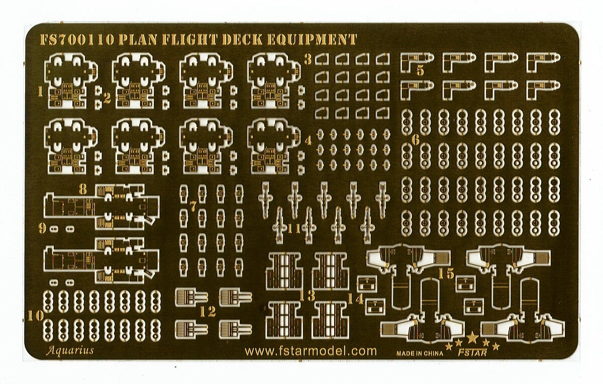 Fivestar PE 1/700 PLAN Flight Deck Vehicle & Equipment FS700110 — detail view 3