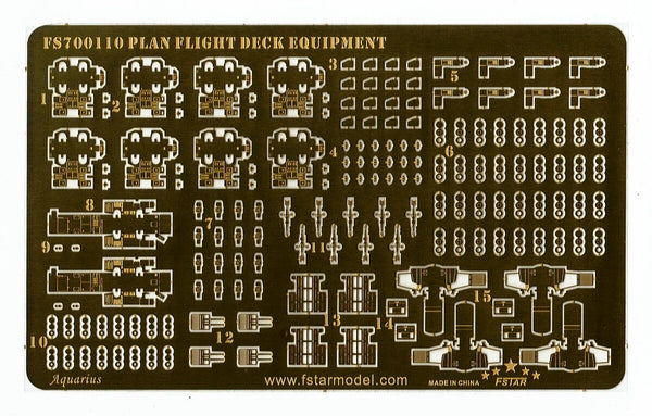 Fivestar PE 1/700 PLAN Flight Deck Vehicle & Equipment FS700110