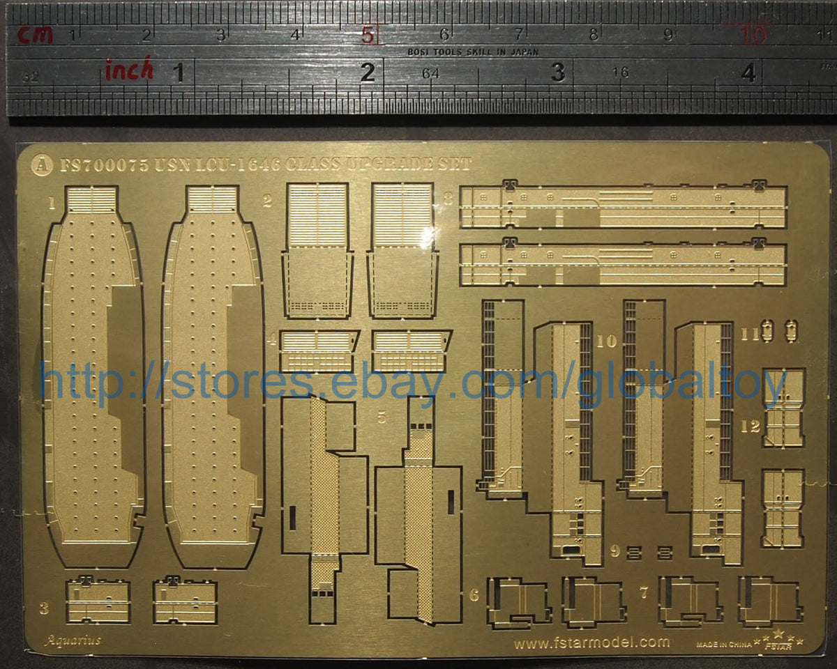 Fivestar PE 1/700 USN LCU-1646 Class(×2) upgrade set for Trumpeter FS700075 — detail view 3