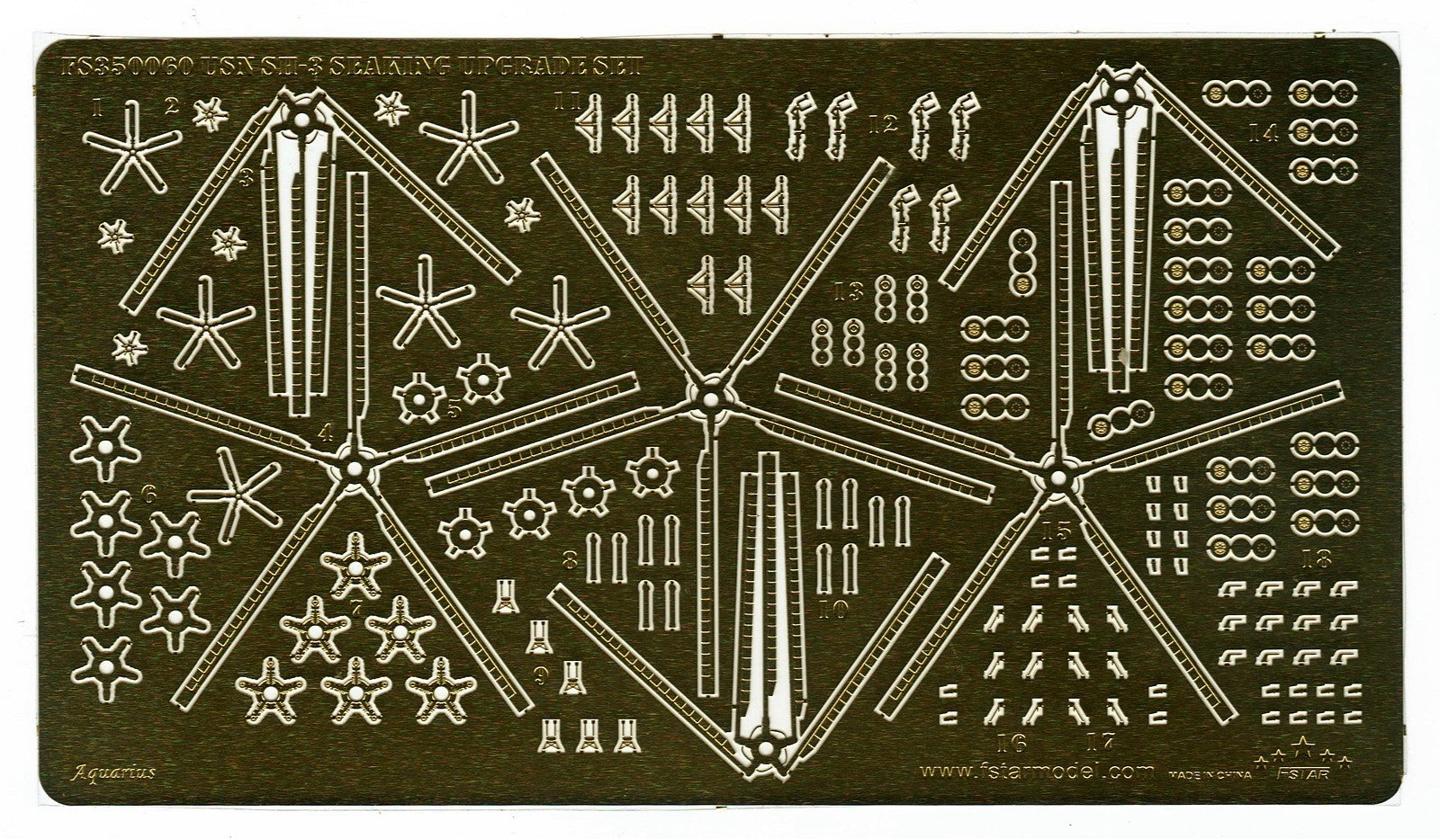 Five star 1/350 FS350060 Modern US Navy SH-3 Seaking Upgrade Set (for 6set)