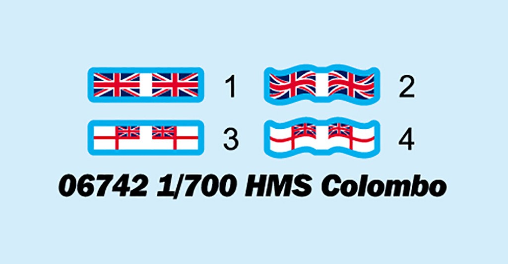 Trumpeter 1/700 06742 HMS COLOMBO Model Kit