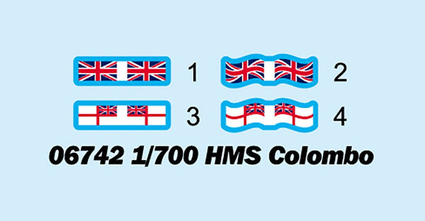 Trumpeter 1/700 06742 HMS COLOMBO Model Kit