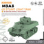 SSMODEL SS200506 1/200 Military Model Kit US M3A3 Stuart Light Tank
