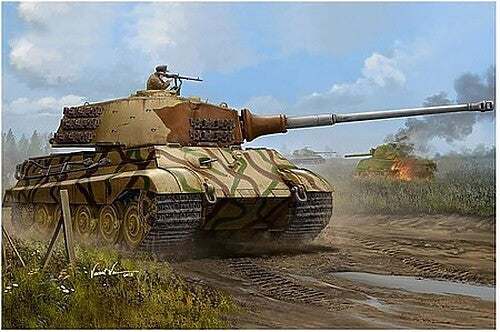 HobbyBoss German Tiger II Henschel 1945 Production - Plastic Model Military — scale model kit