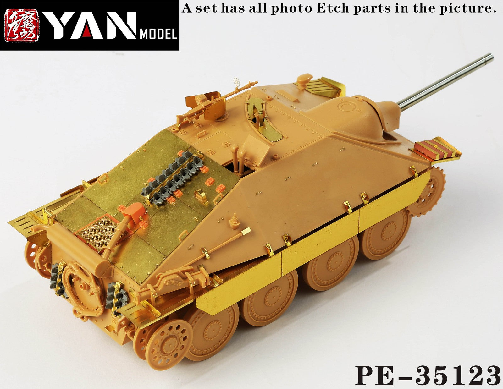 Yan Model PE-35123A 1/35 Jagdpanzer38(t)"Hetzer"Mid Production(for TAMIYA 35285)