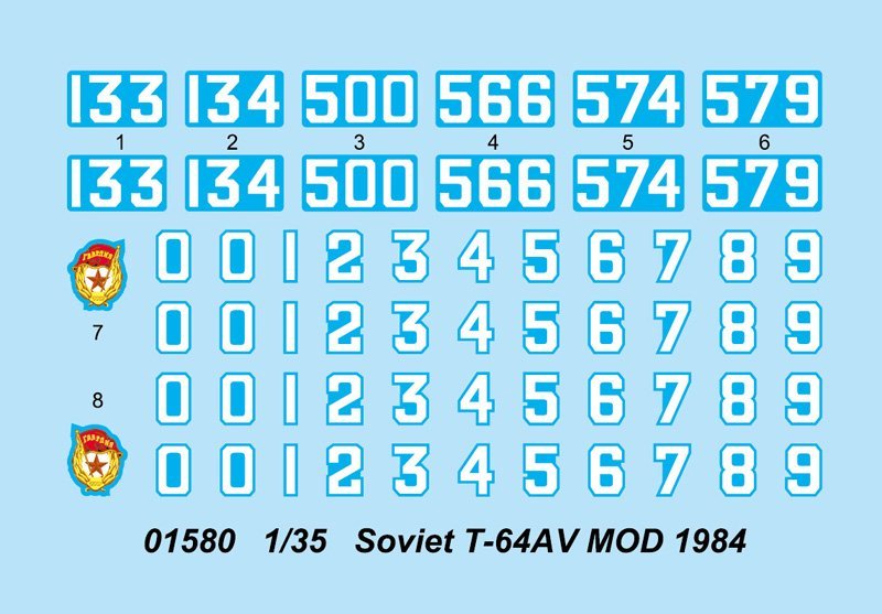 Trumpeter 01580 1/35 Soviet T-64AV MOD 1984