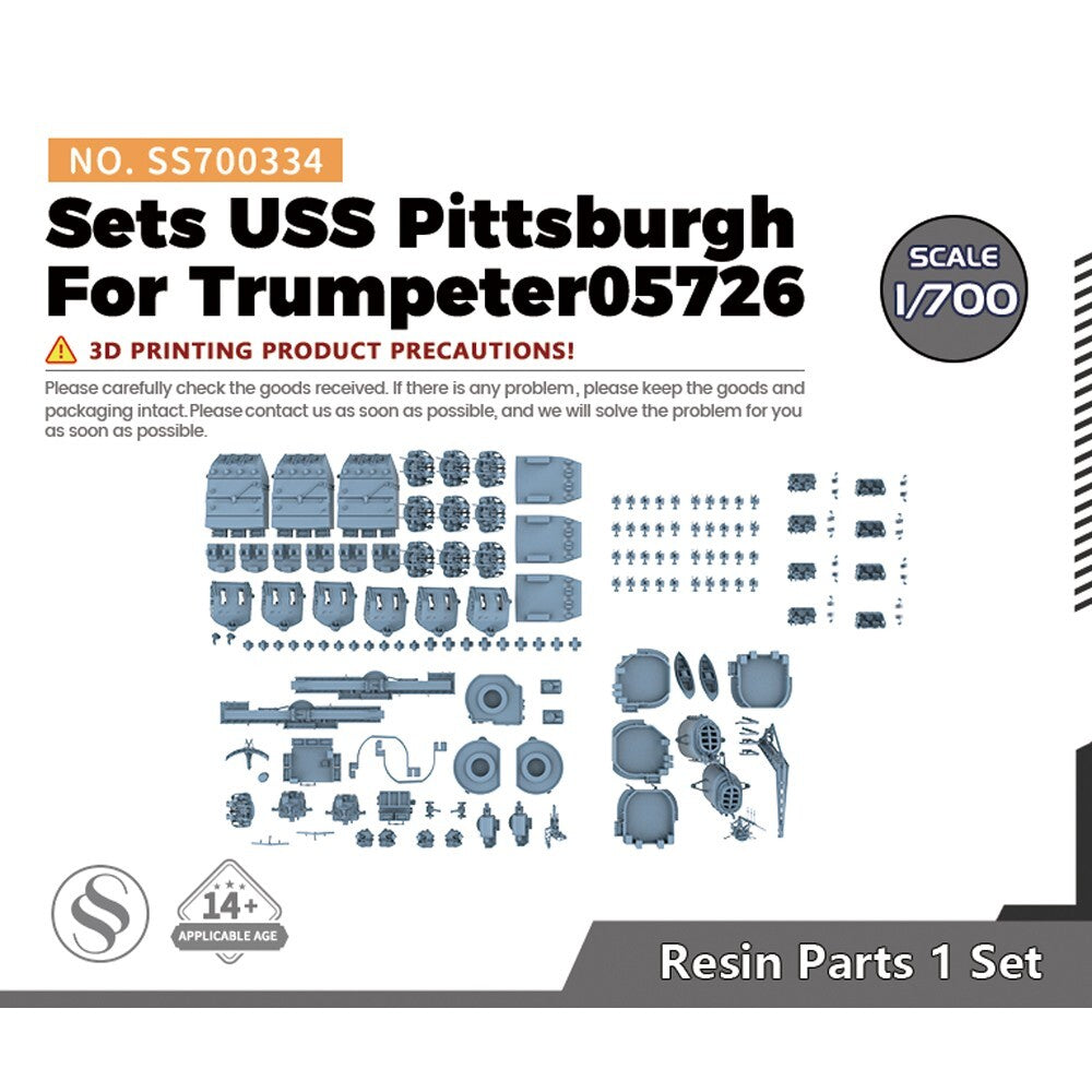 SSMODEL SS700334 1/700 Model Upgrade Sets USS Pittsburgh For Trumpeter05726