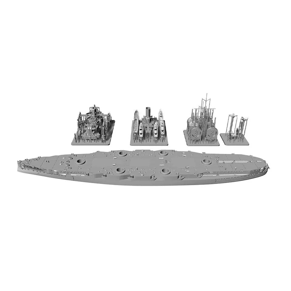 SSMODEL SSC1250519 1/1250 Military Model SMS Nassau Class Westfalen BattelshIP