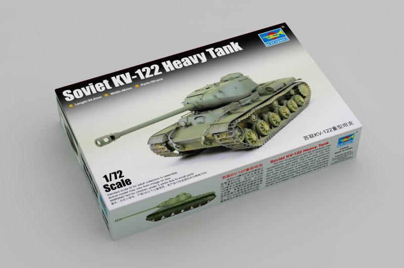 Trumpeter 07128 1/72 Soviet KV-122 Heavy Tank — scale model kit