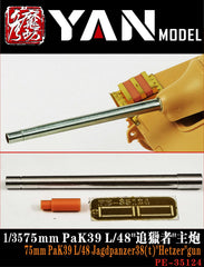 Yan Model PE-35124 1/35 75mm PaK39 L/48 Jagdpanzer38(t) "Hetzer" gun