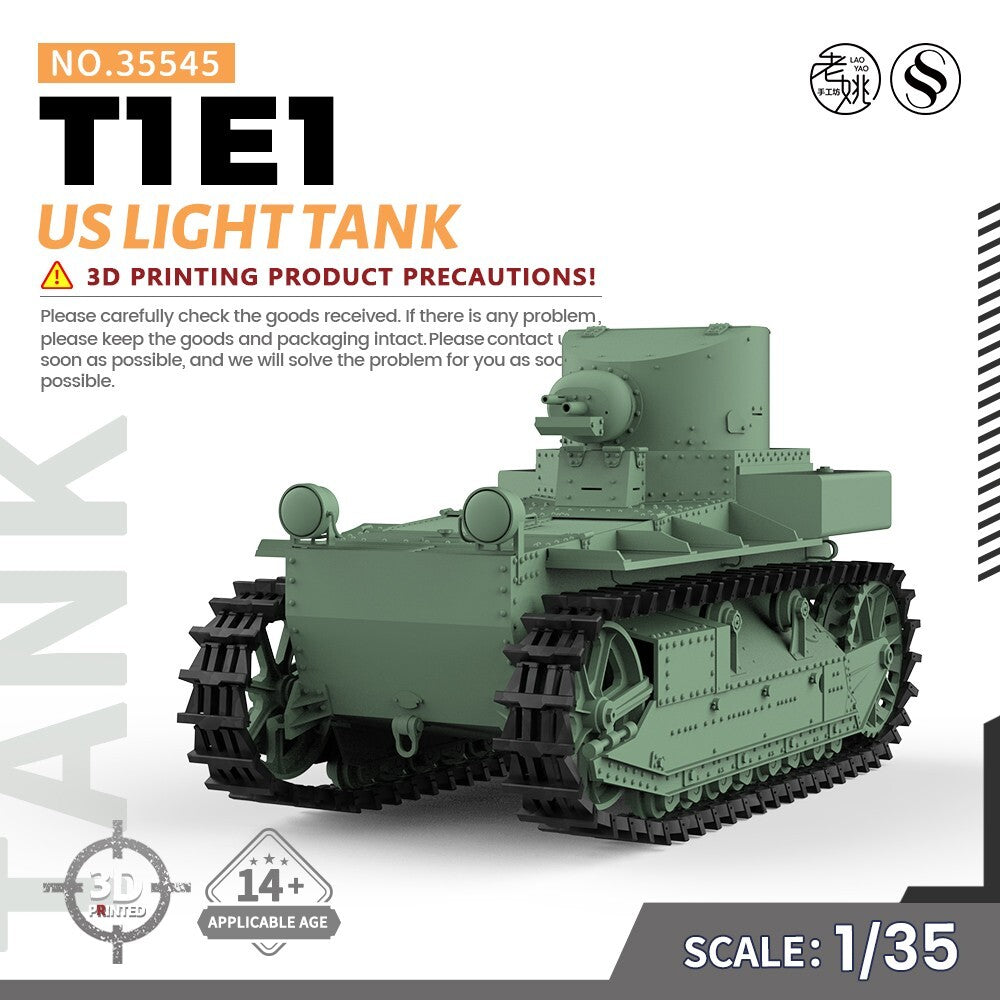 SSMODEL SS35545 1/35 Military Model Kit US T1E1 Light Tank WAR WoT