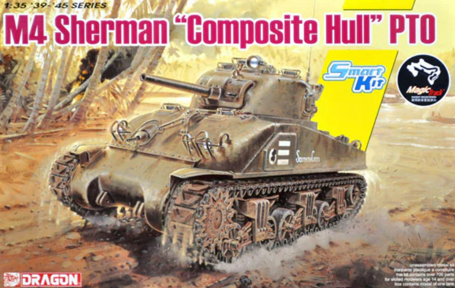 DRAGON 6740 1/35 M4 Sherman “Composite Hull” PTO NEW TANK MODEL