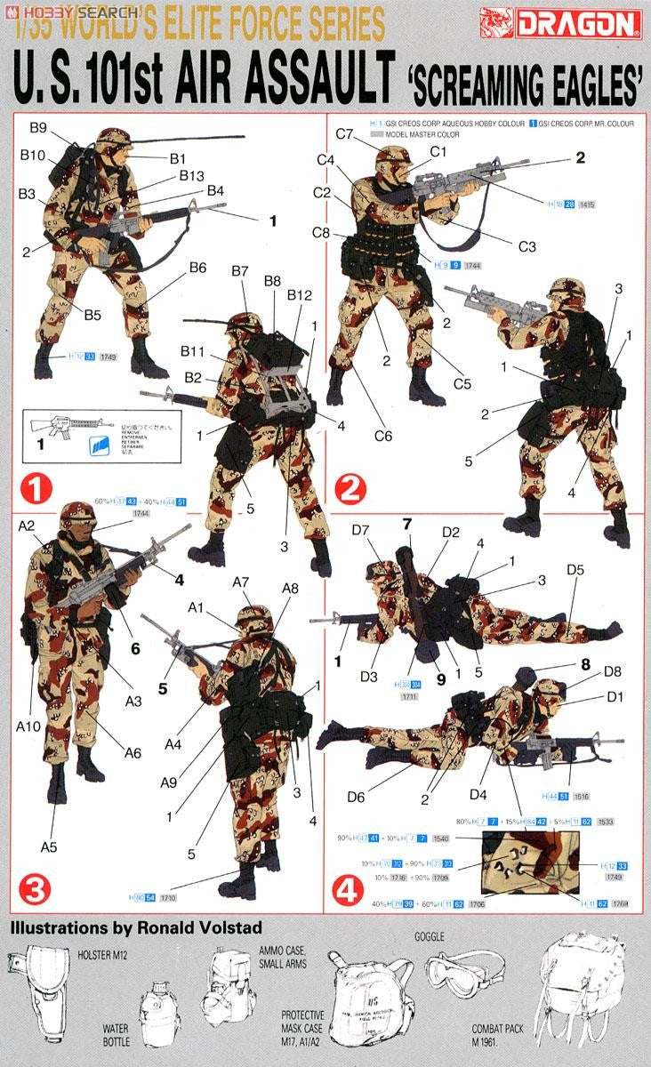 DRAGON 3011 1/35 U.S. 101st Air Assault `Screaming Eagles` Model Kit — detail view 4