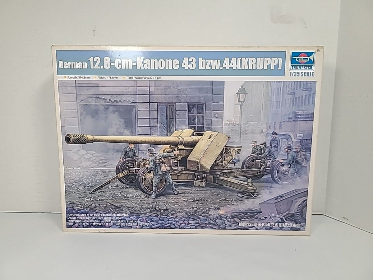 Trumpeter 02317 German 12.8-cm-Kanone 43 bzw.44(KRUPP) 1/35 — scale model kit