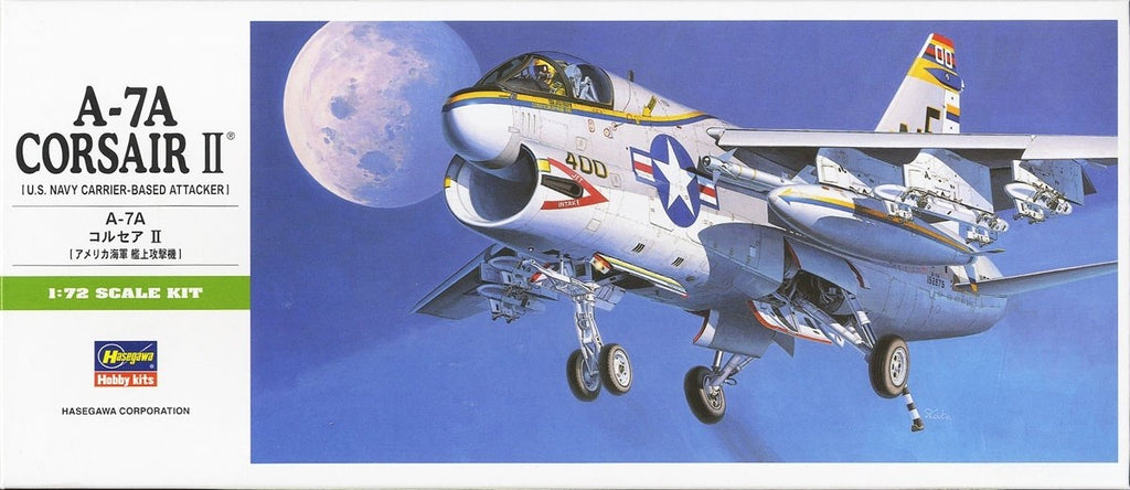 Hasegawa HA01238 1/72 A-7A Corsair II Fighter Aircraft Assembly Model Kit