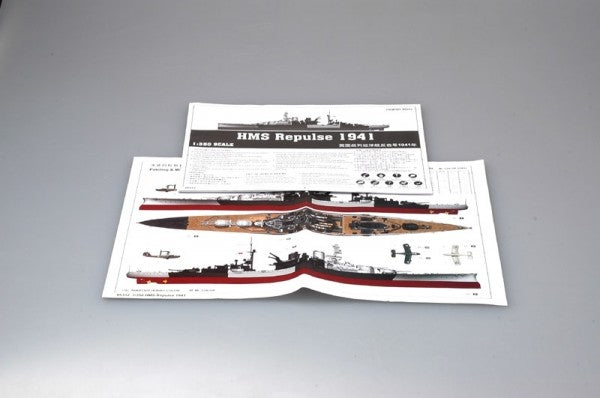 Trumpeter 1/350 HMS REPULSE 1941 Model Kit - 05312
