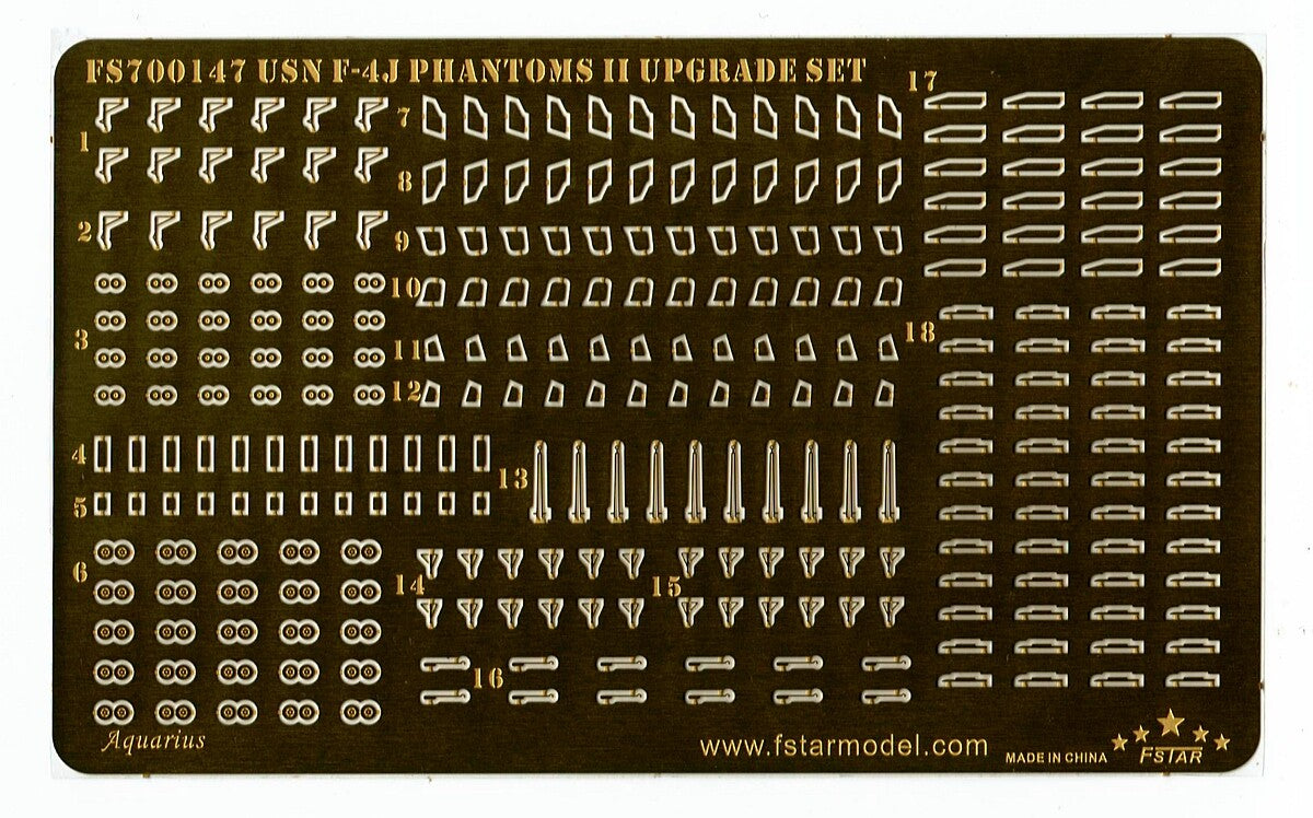 Fivestar PE 1/700 F-4J Phantoms II Upgrade set for Trumpeter FS700147 — detail view 3