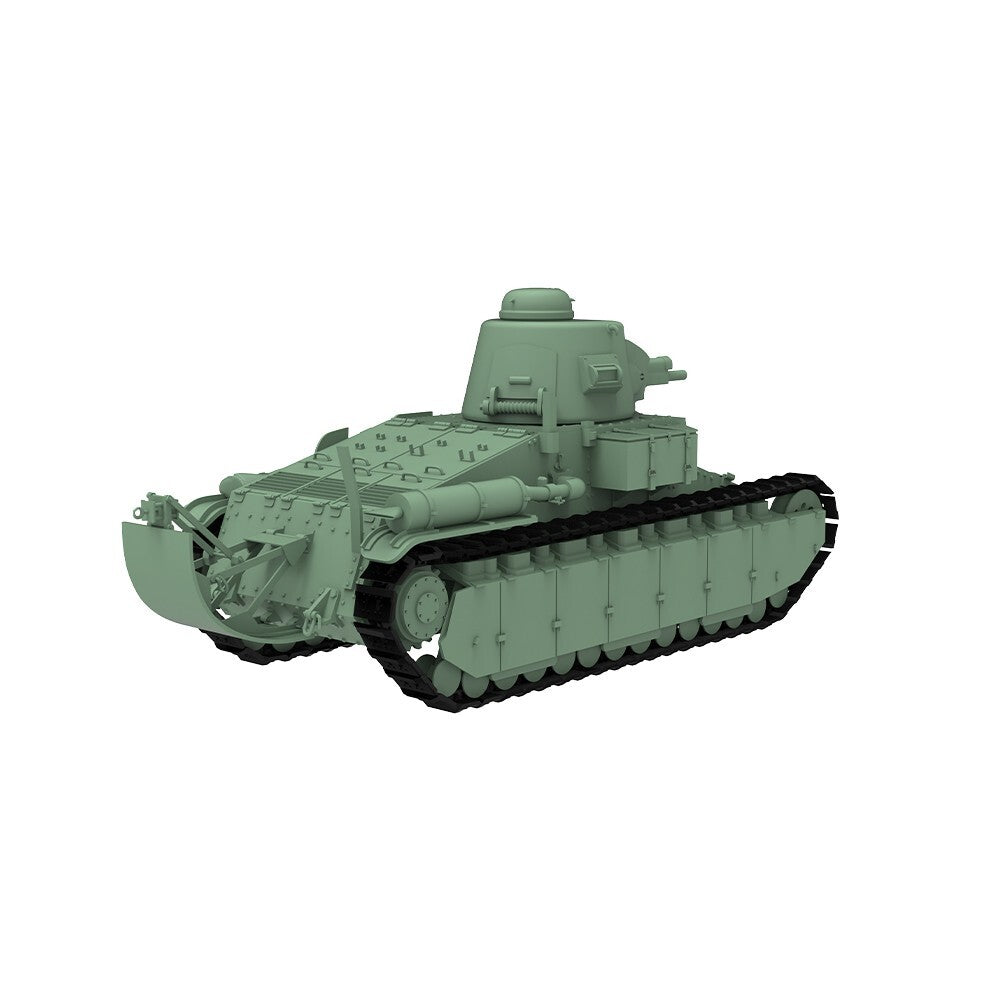 SSMODEL 1/35 Military Model Kit France D1 Light Tank ST2 Turret &47mm SA34 Gun — detail view 3