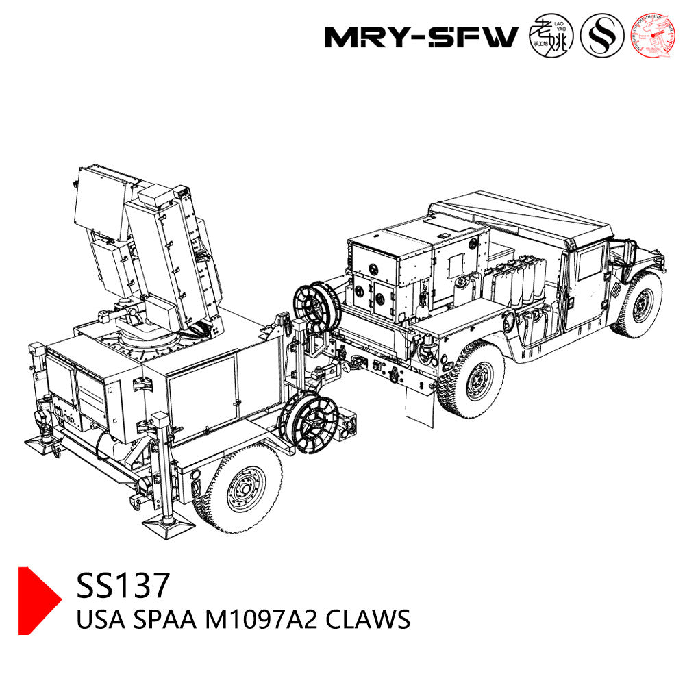 LaoYao 1:200 USA SPAA M1097A2 CLAWS