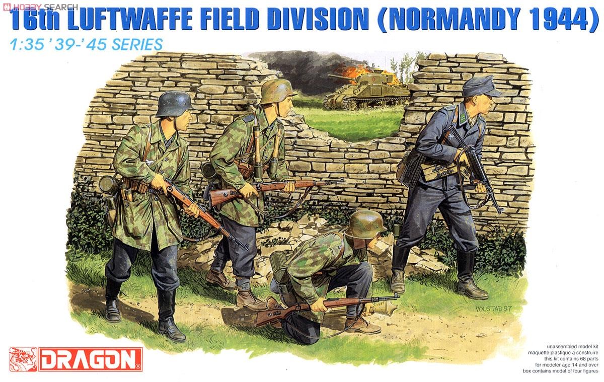 DRAGON 6084 1/35 Scale 16th Luftwaffe Field Division (Normandy 1944) Model Kit — scale model kit