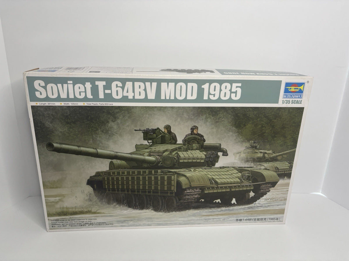Trumpeter Soviet T-64BV MOD 1985 Tank 1/35 Unassembled Plastic Model ...
