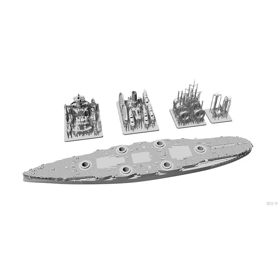 SSMODEL SSC1250519 1/1250 Military Model SMS Nassau Class Westfalen BattelshIP