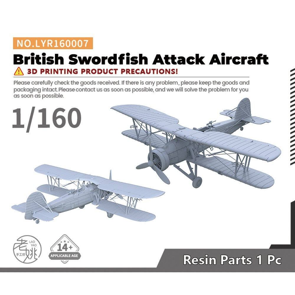 SSMODEL 007 1/160 N Scale Military Model Kit British Swordfish Attack Aircraft