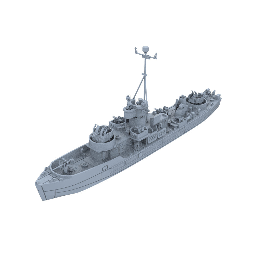 SSMODEL SSC7000764 1/700 Model Kit USS Landing Craft Support LSM Mk3 Water Line
