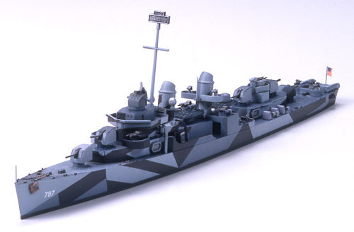 Tamiya 31907 1/700 Model Kit U.S Navy USS Fletcher-Class Destroyer DD797 Cushing