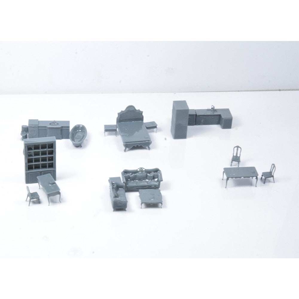 SSMODEL LYTS87034 1/87 HO Scale Miniature Scene Interior Components Of The House