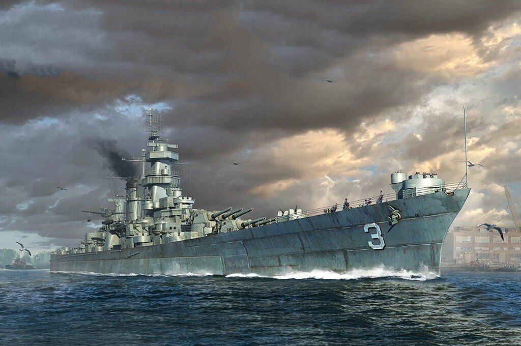 Trumpeter 06740 1/700 USS Cruiser Hawaii CB-3 — scale model kit