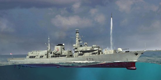 Trumpeter 04544 1/350 HMS TYPE 23 Frigate – Kent(F78)