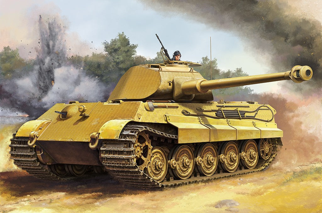 Trumpeter 00948 PZ.KPFW.VI SD.KFZ.182 TIGER II PORSCHE EARLY PRODUCTION 1:16 Kit- — scale model kit