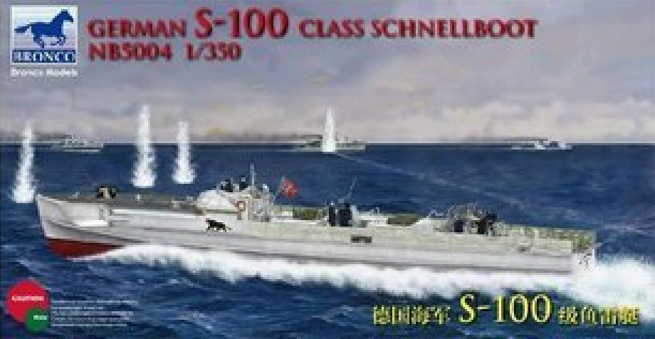 Bronco Model kit NB5004 1/350 German S-100 Class Schnellboot Main image