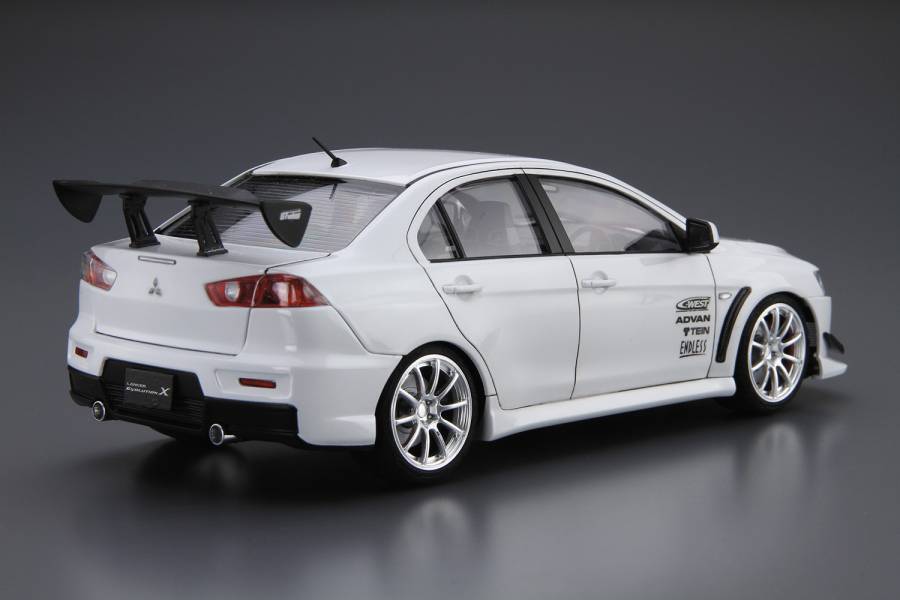 Aoshima AO-06929 1/24 Car Kit C-West Mitsubishi Lancer Evolution 10 EVO X