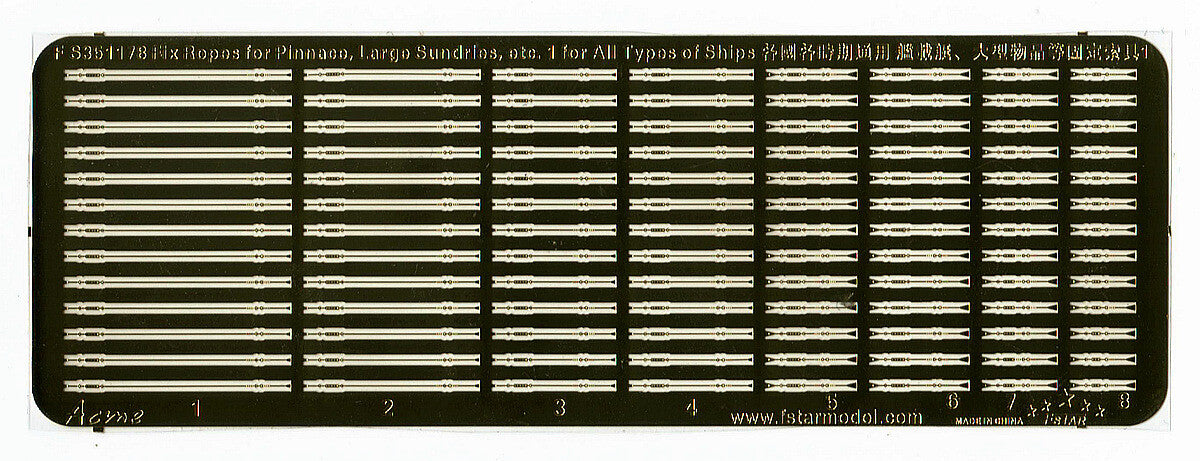 FIVE STAR 1/350 FS351178 Fix Ropes for Pinnace, Large Sundries, Etc. 1