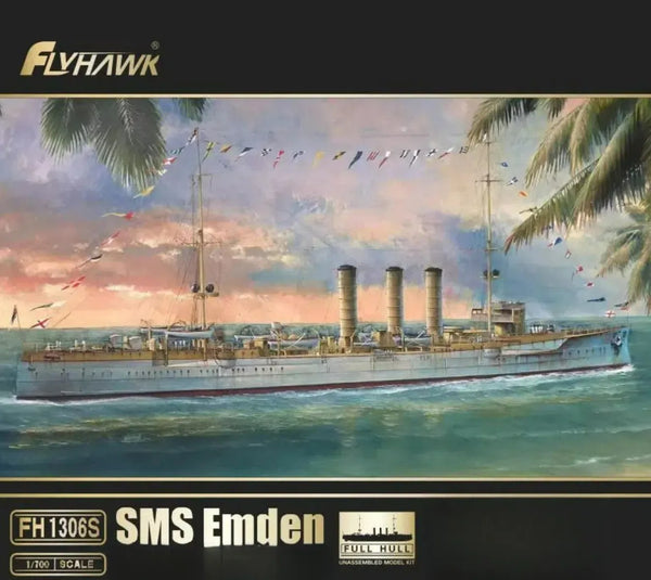 Flyhawk FH1306S 1/700 German Navy Cruiser SMS Emedn Model Kit Limited Edition