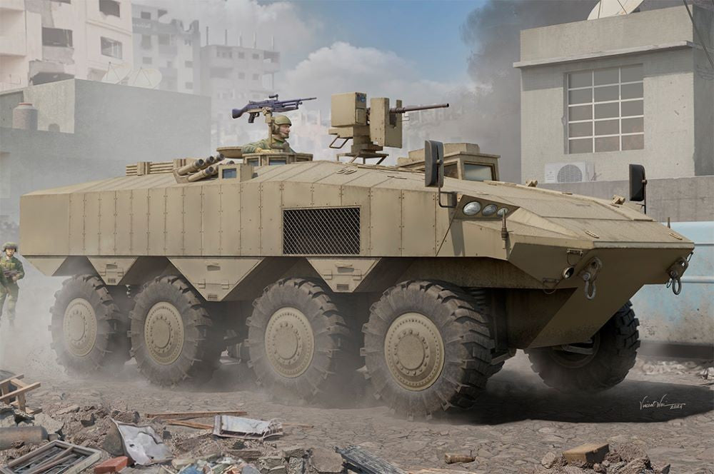 Hobby Boss 84509 1:35 IDF Eitan Wheeled APC Armored Plastic Model Kit Main image