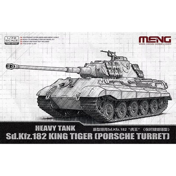 MENG 72-010 1/72 Sd.Kfz.182 King Tiger (Porsche Turret)