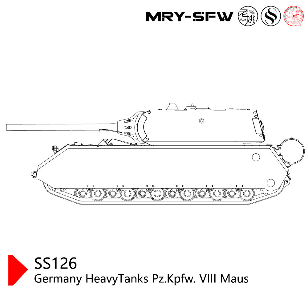 SSMODEL SS200126 1/200 Military Model Germany HeavyTanks Pz.Kpfw. VIII Maus