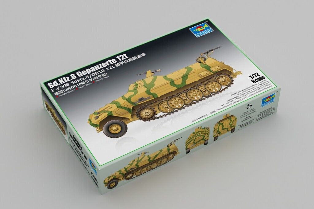 Trumpeter 07404 1/72 Sd.Kfz.8 Gepanzerte 12t Plastic Assemble Model Kit — detail view 2